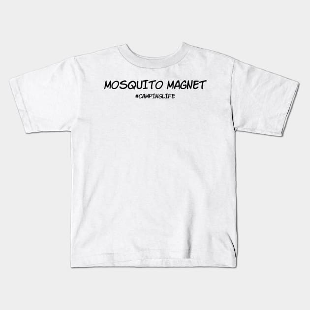 Mosquito magnet Shirt | Camping Funny Tee Kids T-Shirt by PolygoneMaste